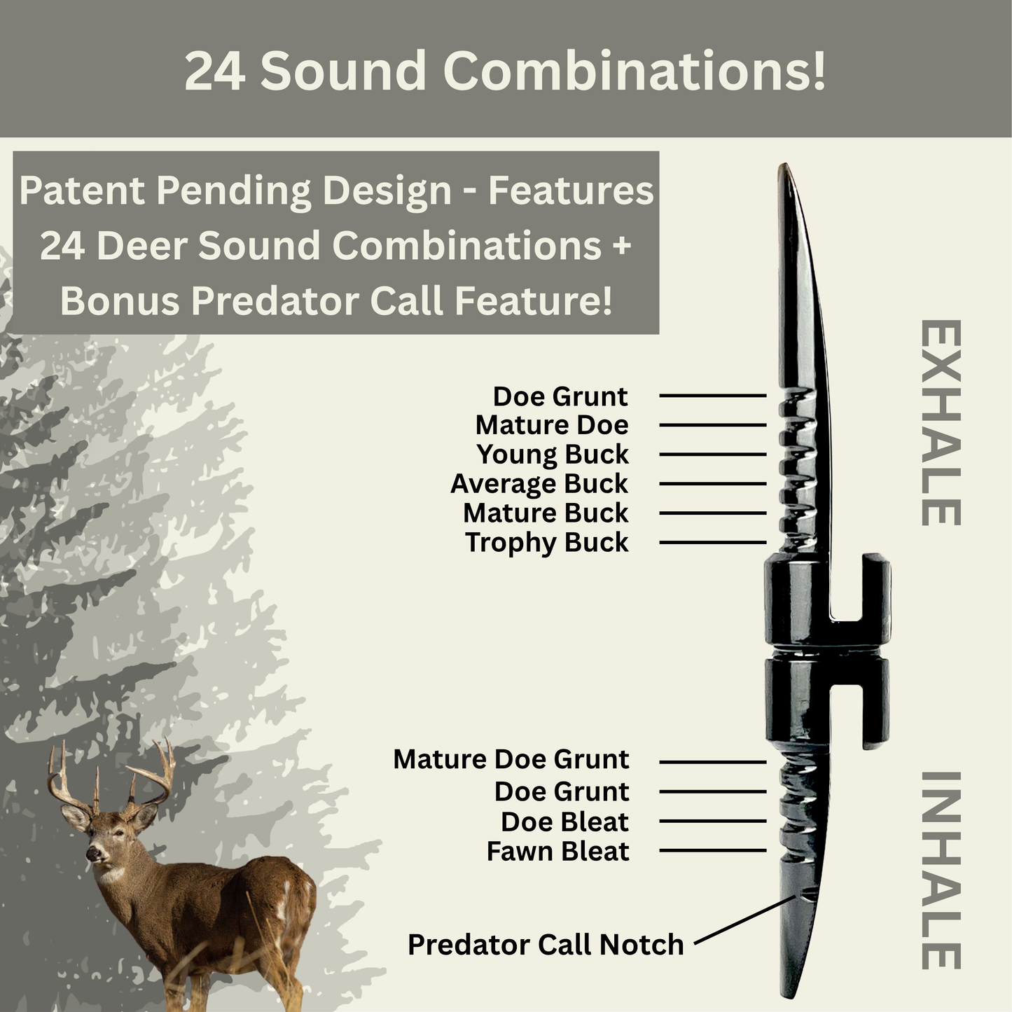 HALO Deer Call - INHALE or EXHALE