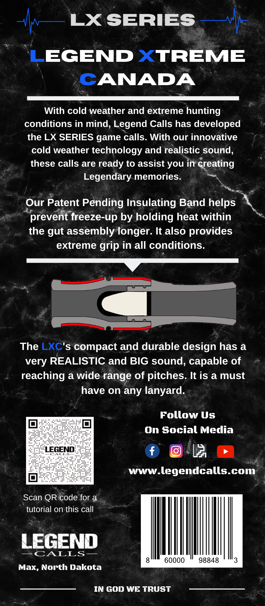 LXC Patriot-Canada Goose Call