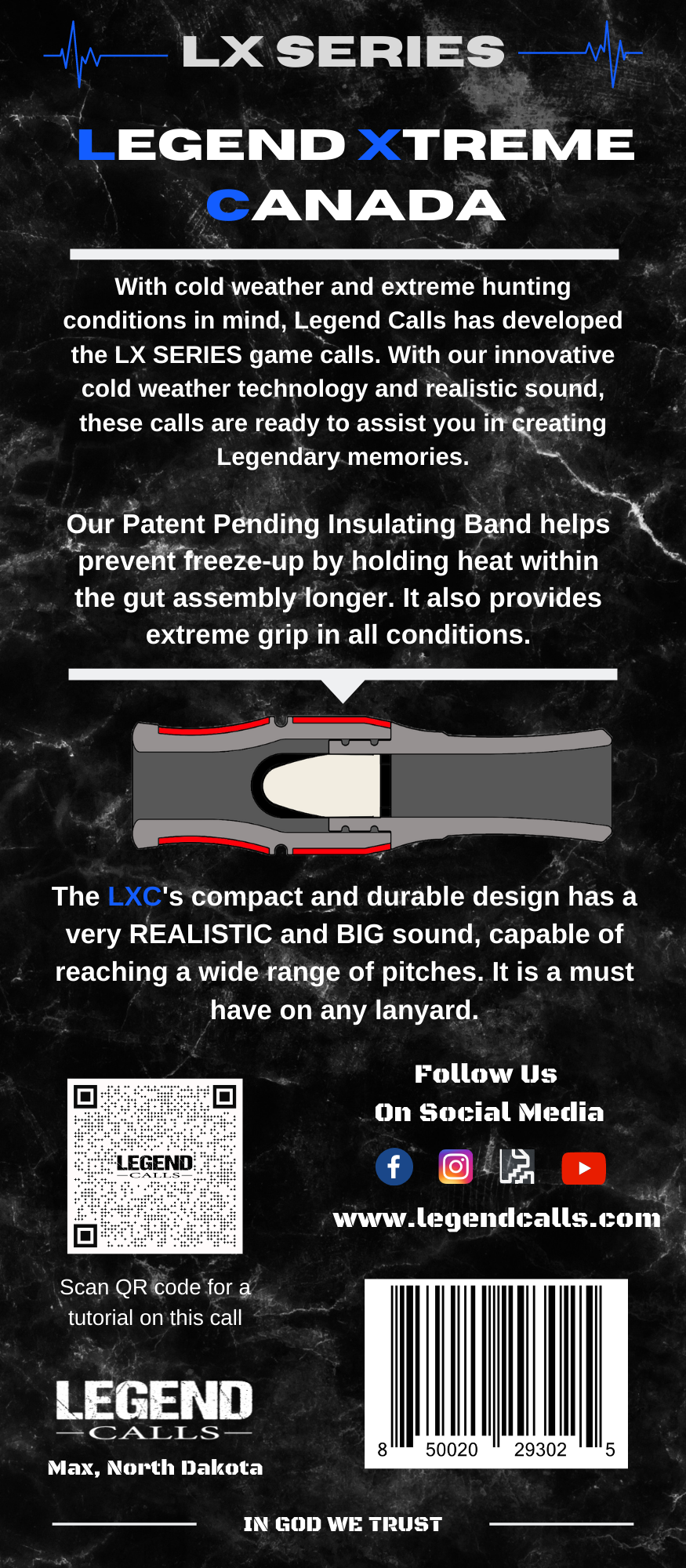 LXC Blue-Canada Goose Call